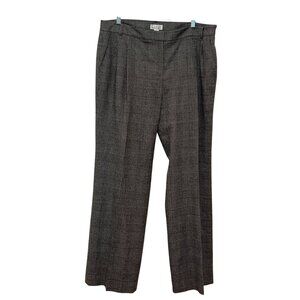 NWT Robin Ttowz Mens  Plaid Straight-Leg Pants  Size 16 Gray ($158)